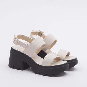 Plataforma tratorada Jenni - PRETO/OFF WHITE