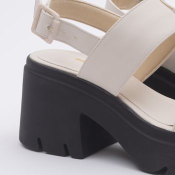 Plataforma tratorada Jenni - PRETO/OFF WHITE