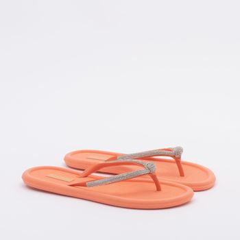 Chinelo cabedal com detalhe de nó - OCRE
