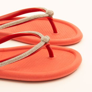Chinelo cabedal com detalhe de nó - OCRE
