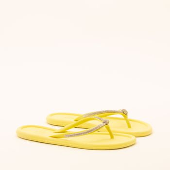 Chinelo cabedal com detalhe de nó - LEMON