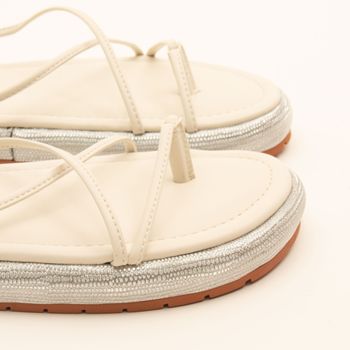 Papete solado com strass - OFF-WHITE