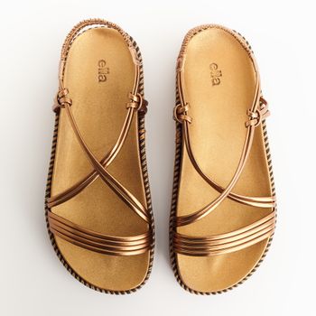 Papete com tiras metalizadas - BRONZE