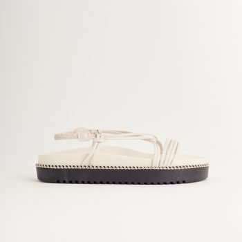 Papete com tiras em napa - OFF-WHITE