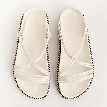 Papete com tiras em napa - OFF-WHITE