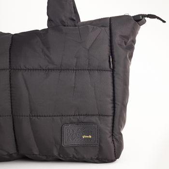 Tote bag nylon
 com alça removível - PRETA