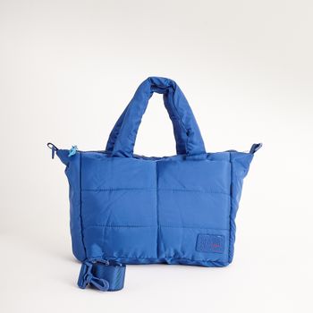 Tote bag nylon
 com alça removível - AZUL