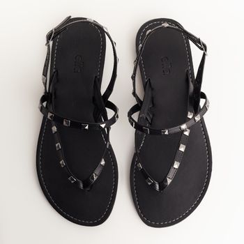 Rasteira com ilhós - PRETA