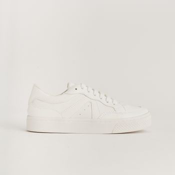Tenis com cadarço com glitter - BRANCA