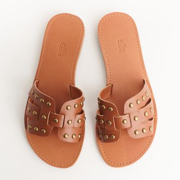 Rasteira Chinelo com Ilhós - CARAMELO