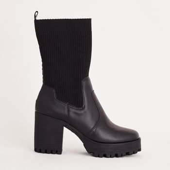 Bota curta soft - PRETA