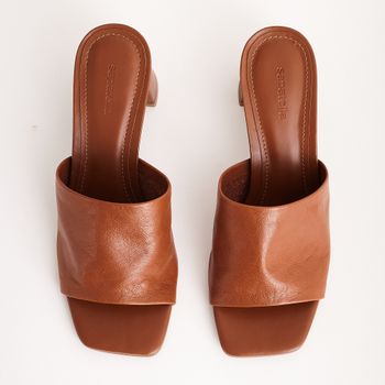Tamanco couro básico - CARAMELO