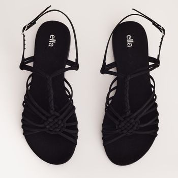 Sandália tiras - PRETA