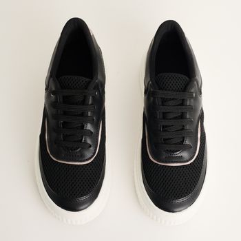 Tênis tela metalizado - PRETO/PEWTER