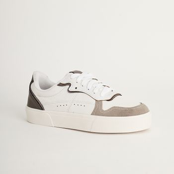 Tênis detalhes metalizados - BRANCO/ONIX/AVEIA/PEWTER