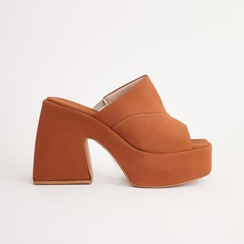 Tamanco nobuck urban - CARAMELO