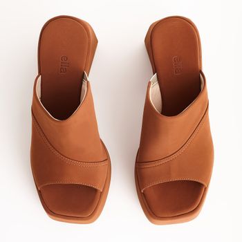 Tamanco nobuck urban - CARAMELO