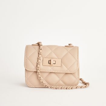 Bolsa delicada matelassê - BEGE