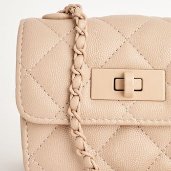 Bolsa delicada matelassê - BEGE