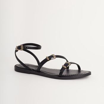 Rasteira fivela - PRETA