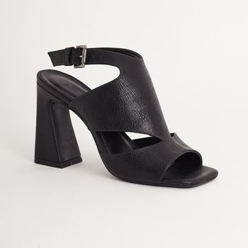 Sandália média fechada - PRETA