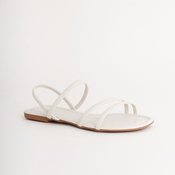 Rasteira básica fechamento elástico - OFF WHITE