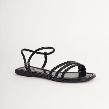 Rasteira básica com tranças - PRETA