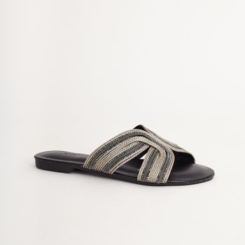 Rasteira glam - PEWTER