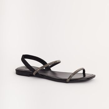 Rasteira Glam - PRETA