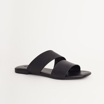 Rasteira casual - PRETA