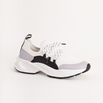 Tenis Vicky - BRANCO/CINZA/PRETO
