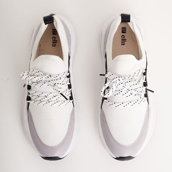 Tenis Vicky - BRANCO/CINZA/PRETO