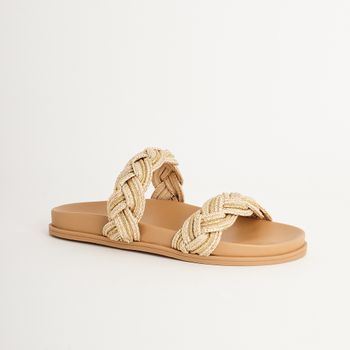 Papete Mia - BEGE/DOURADO