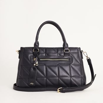 Bolsa Média Matelassê - PRETA