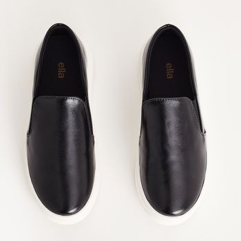 Tenis Slip On Metalizado - PRETA