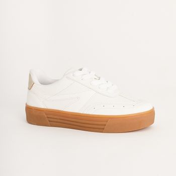 Tênis Casual Floater - BRANCO/CHAMPAGNE