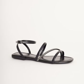 Rasteira Básica Fechamento Fivela - PRETO/ONIX