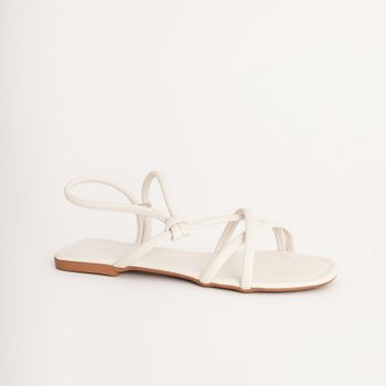 Rasteira básica fechamento regulável - OFF WHITE