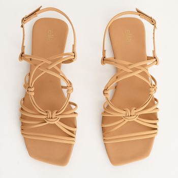 Rasteira Trançada Nó - PALHA