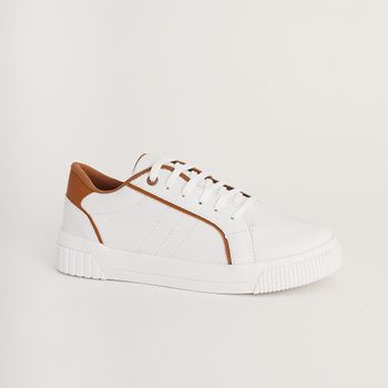 Tenis casual - BRANCO/CARAMELO
