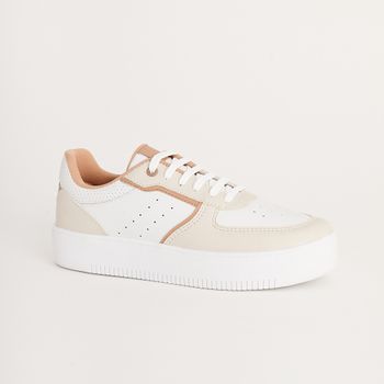 Tenis casual - BRANCO/CARAMELO