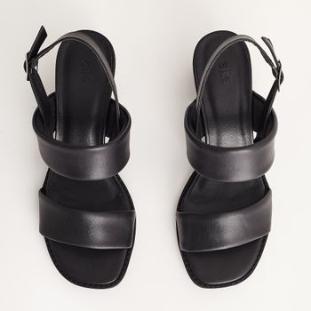 Sandália Média casual - PRETA