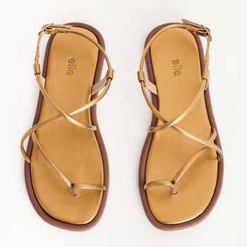 Rasteira palmilha comfort - BRONZE