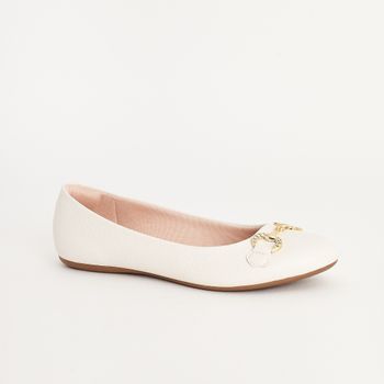 Sapatilha napa detalhe - OFF WHITE