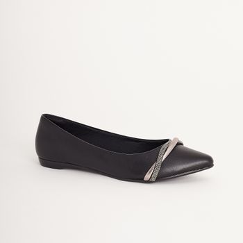 Sapatilha napa metalizada - PRETO/PEWTER/ONIX