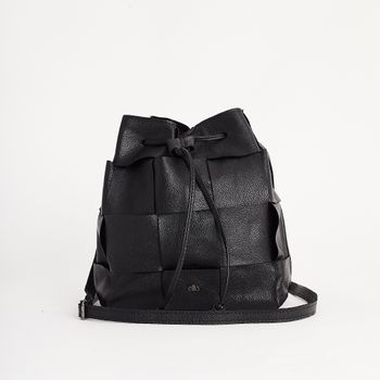 Bolsa saco texturizada - PRETA