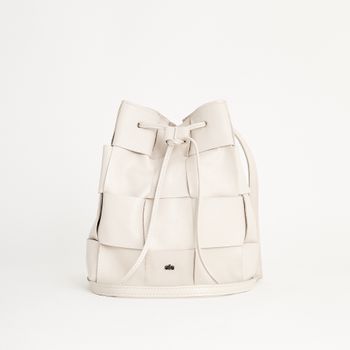 Bolsa saco texturizada - OFF WHITE