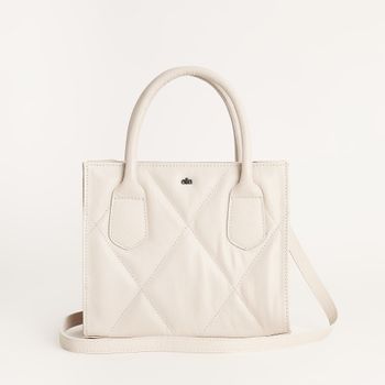 Bolsa metalessê alça dupla - CARAMELO