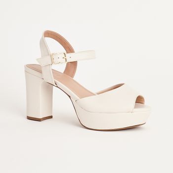 Sandália meia pata - OFF-WHITE