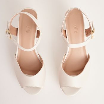 Sandália meia pata - OFF-WHITE